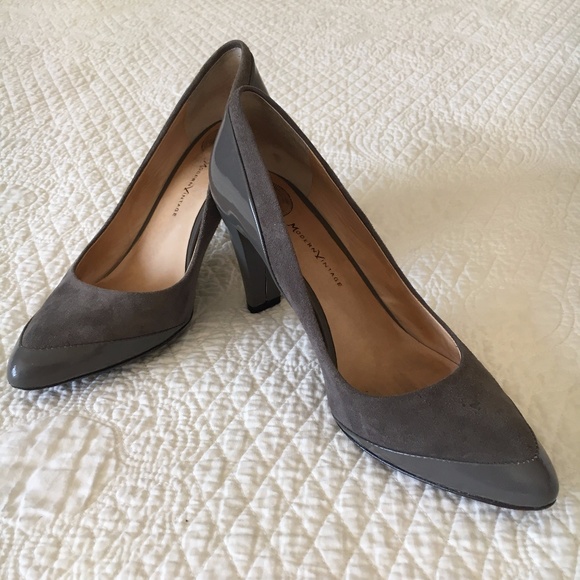 Modern Vintage Shoes - Modern Vintage Lalla Grey Suede Heels Shoes 36.5